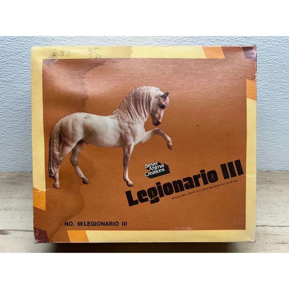 Vtg 1979 Breyer Legionario III Andalusian Stallion Alabaster Horse Mold # 68
